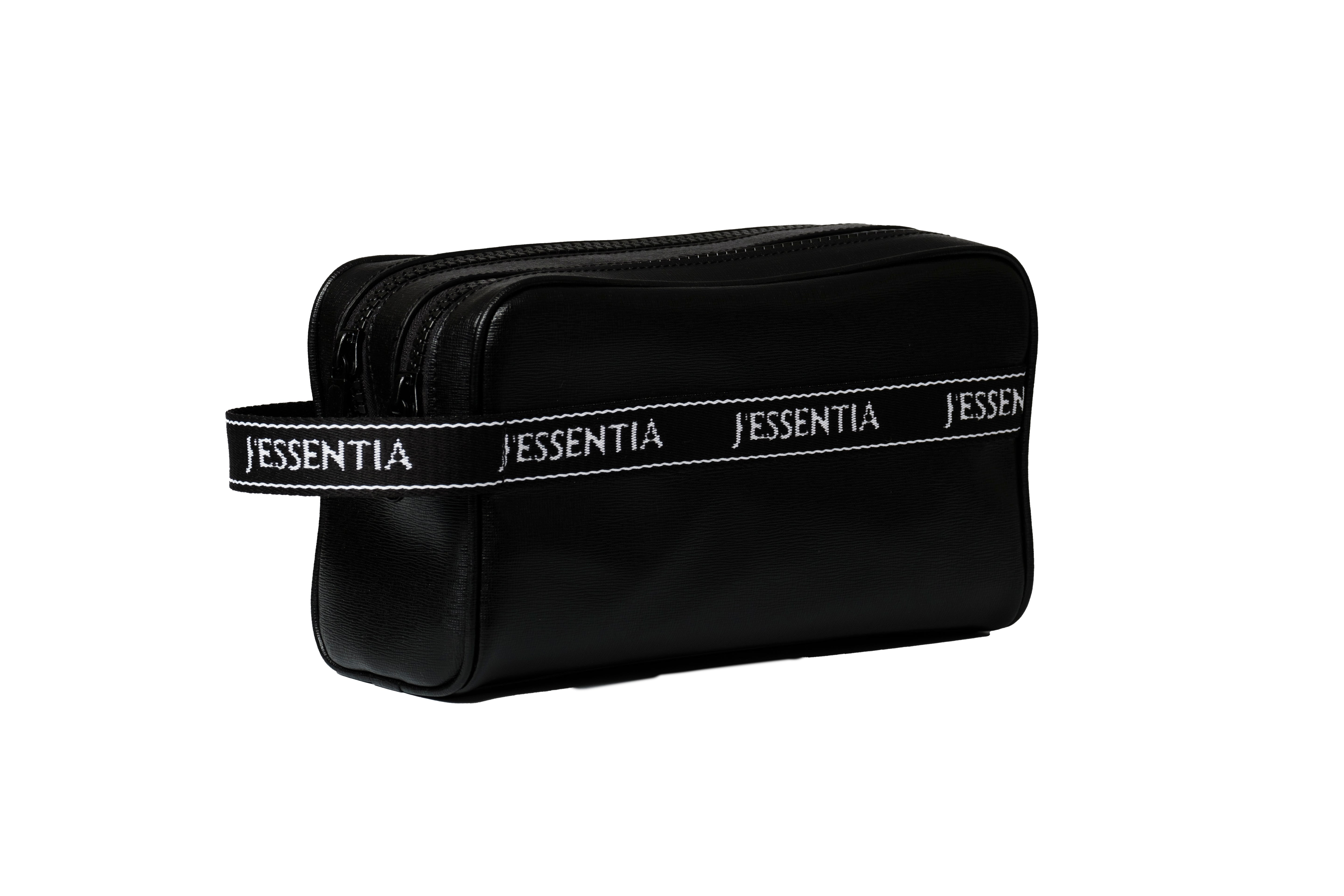 Beauty Case Bianco e Nero con tasca portafoglio