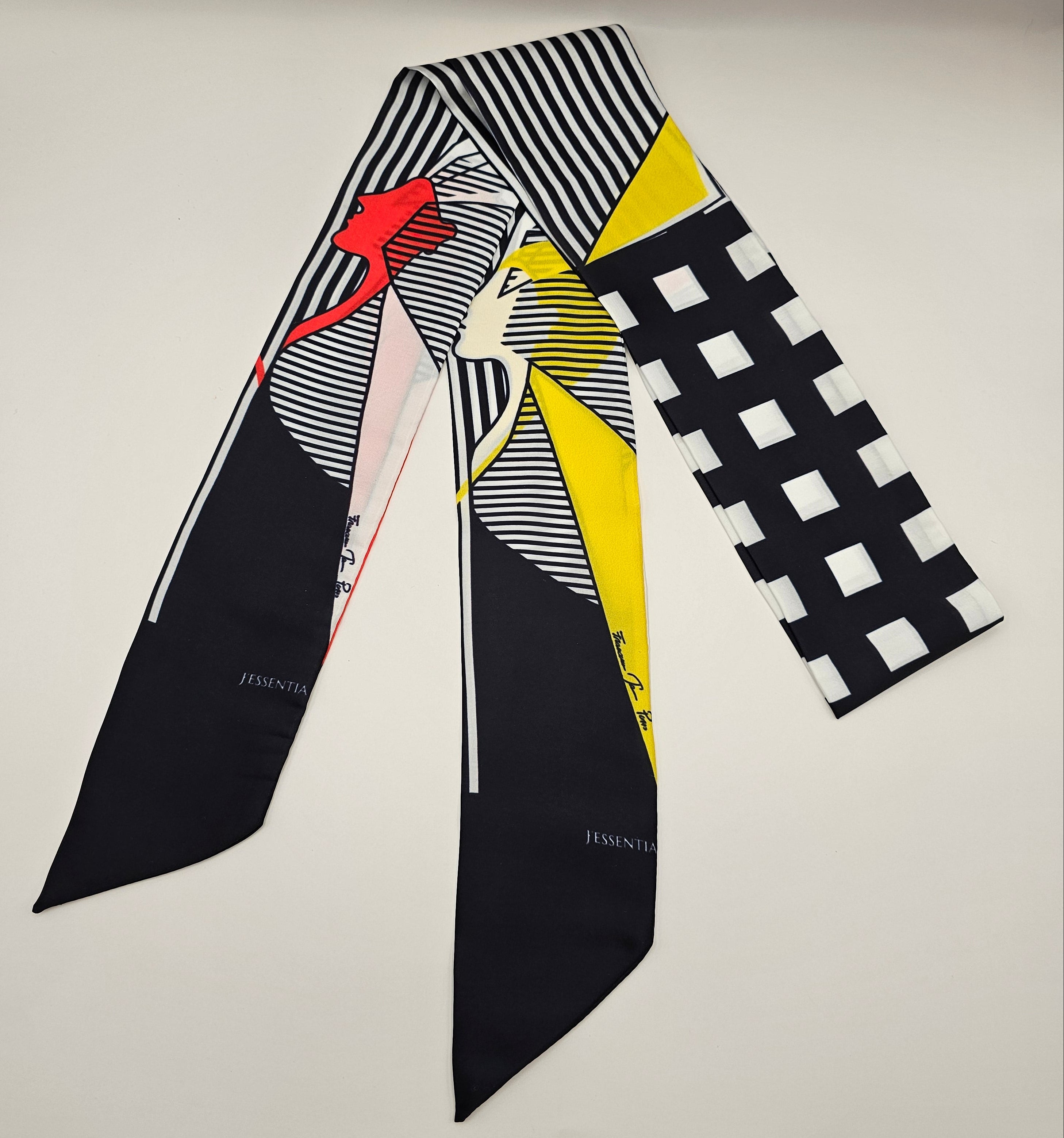 Fascia foulard d'arte - COPPIA ALCHEMICA - jessentia - JENNIFER PUZZO