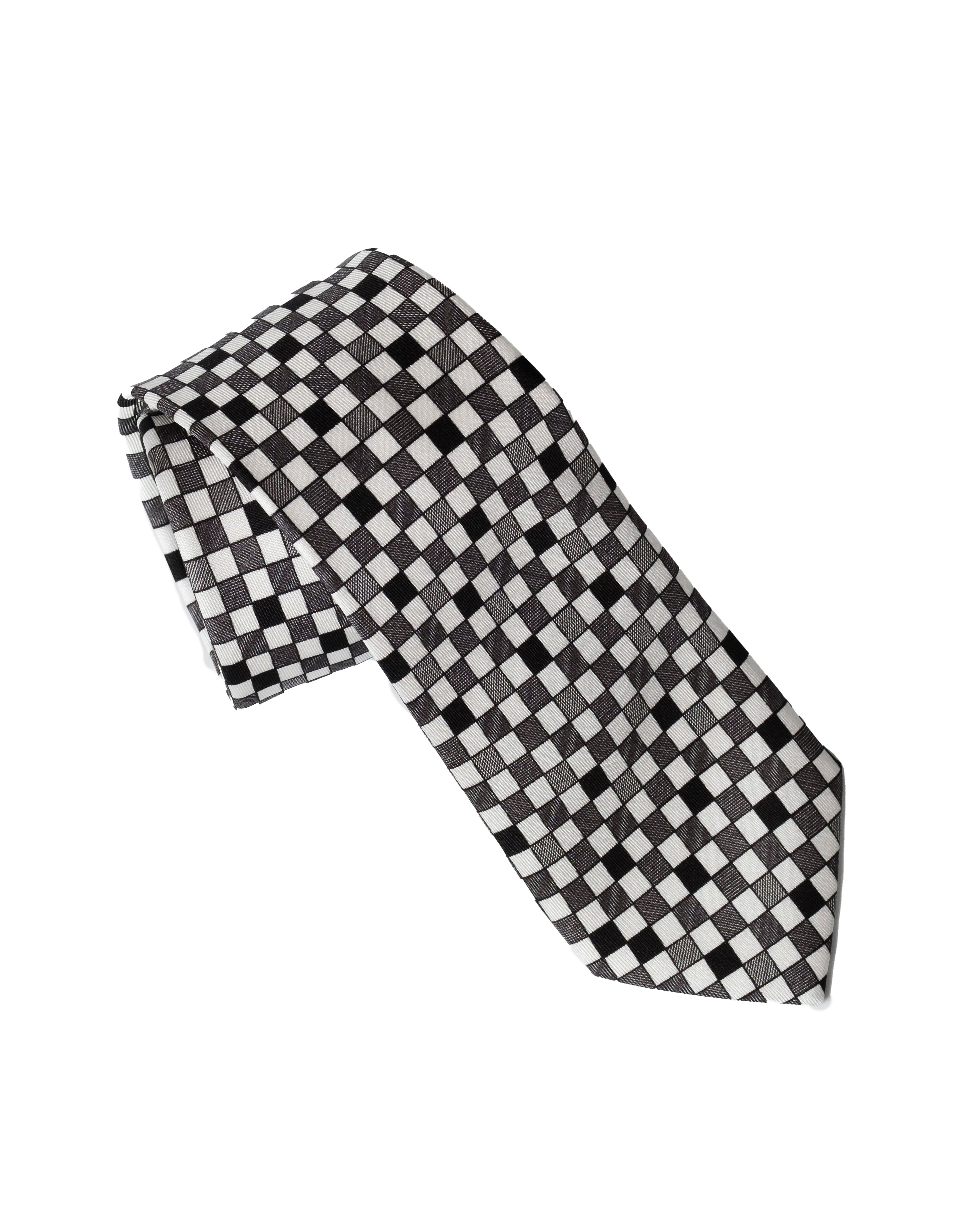 Cravatta a Quadretti bianco e nero