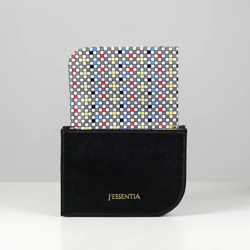 Clutch nera Quadretti siciliani