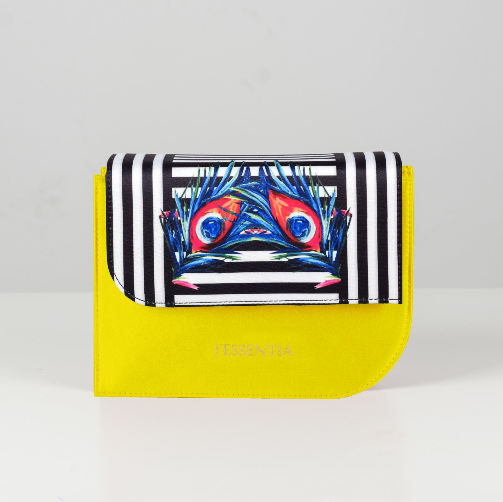 Borsa nera "Piume di Pavone"