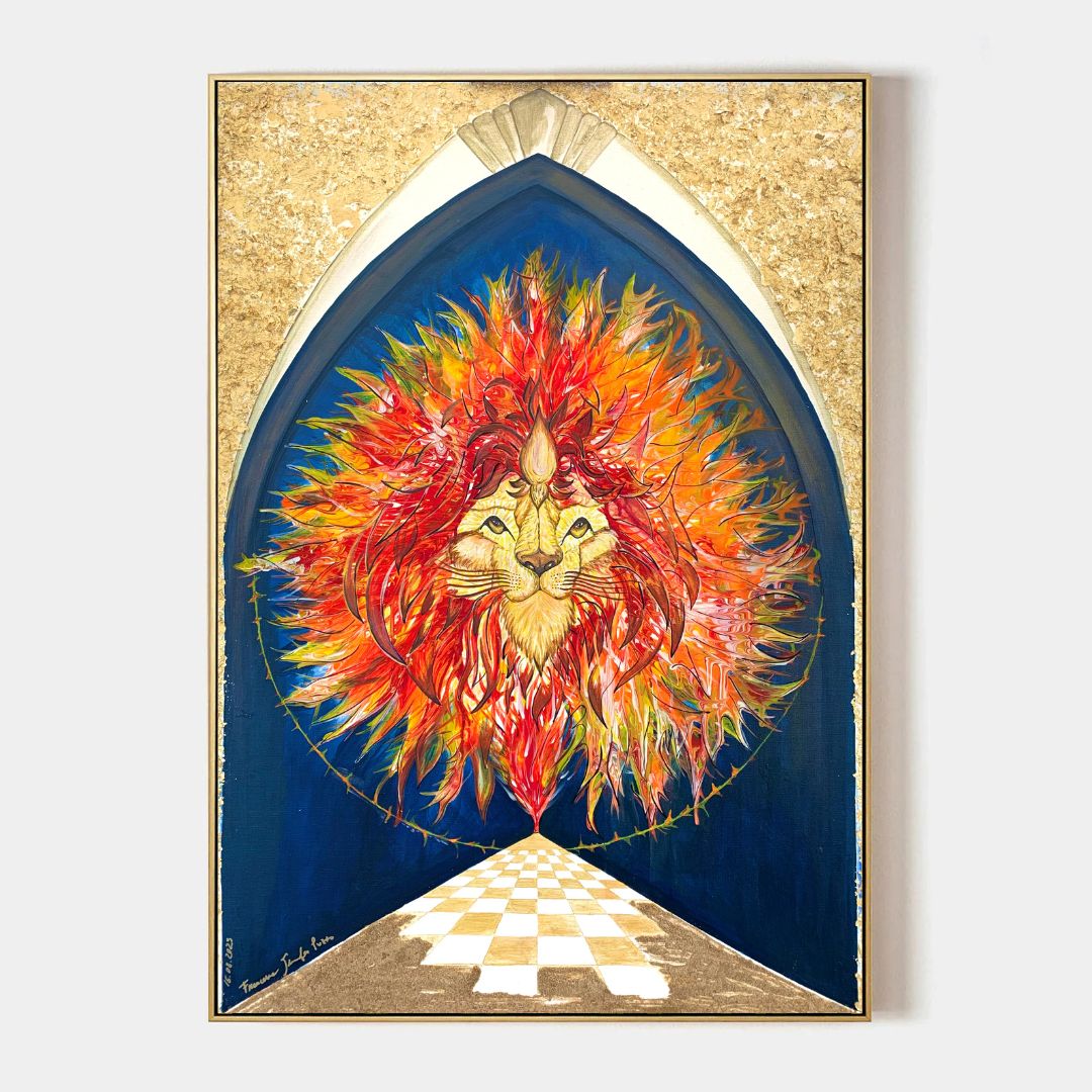 Dipinto originale IL LEONE, 70x100cm