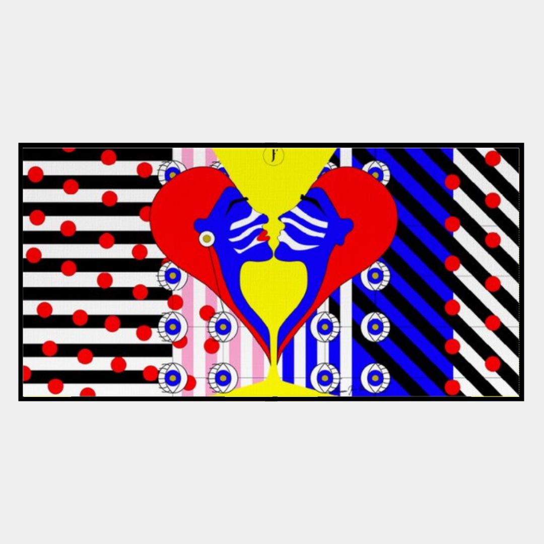 Stampa su tela Coppia Alchemica