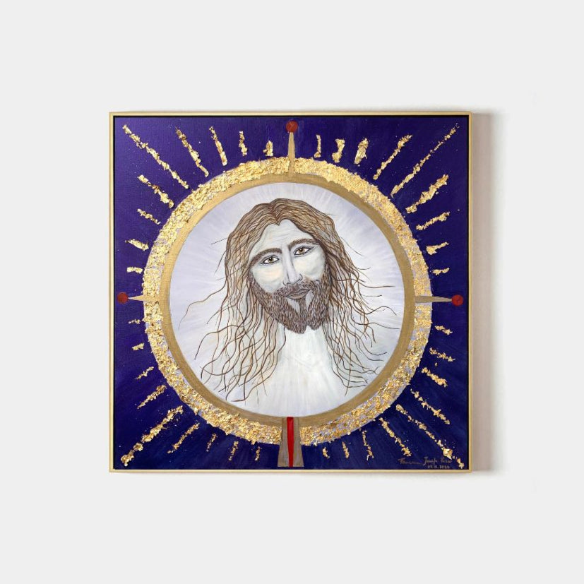 Dipinto YESHUA EUCARESTIA, 100x100cm