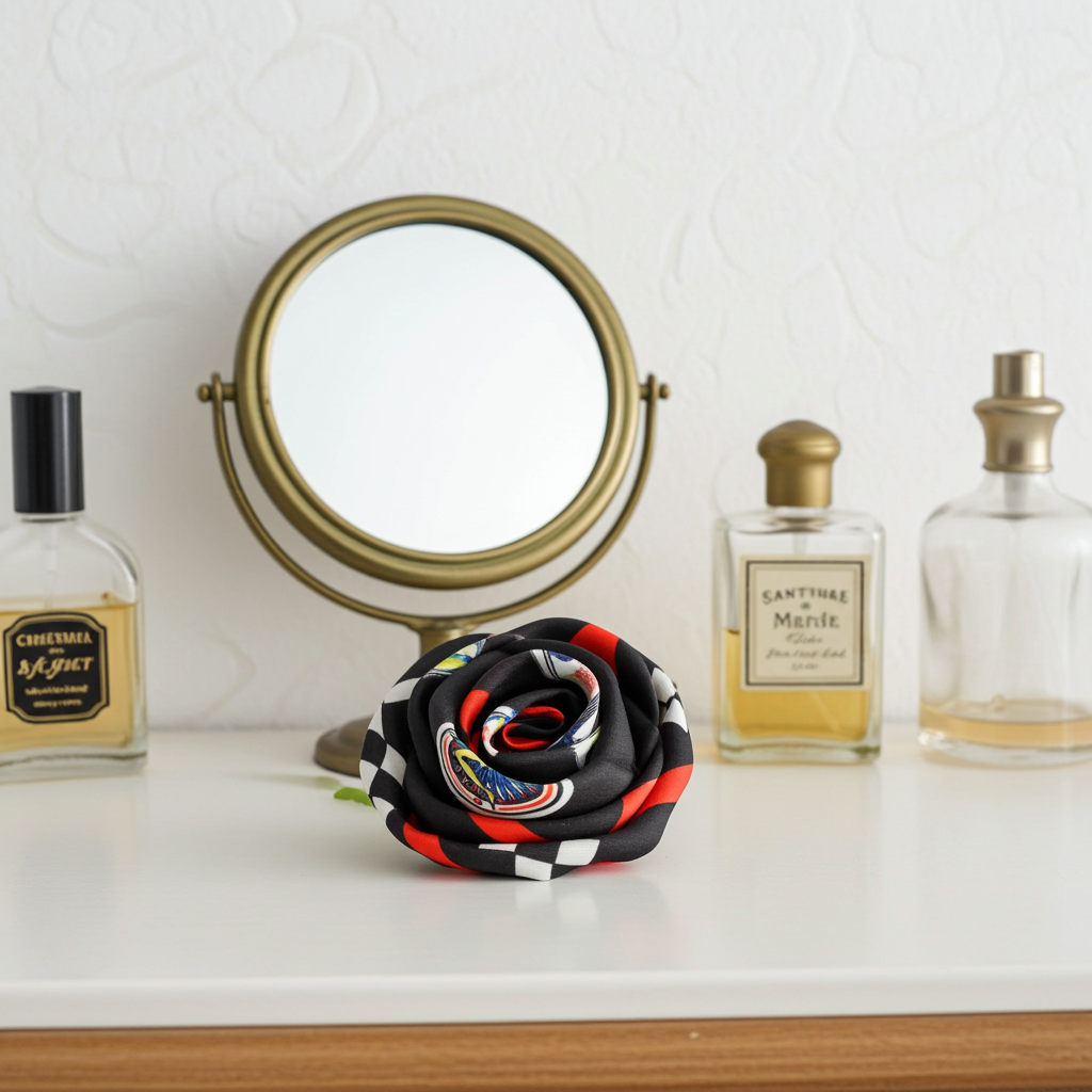 Spilla Boutonniere in tessuto "Sicilia Bedda"