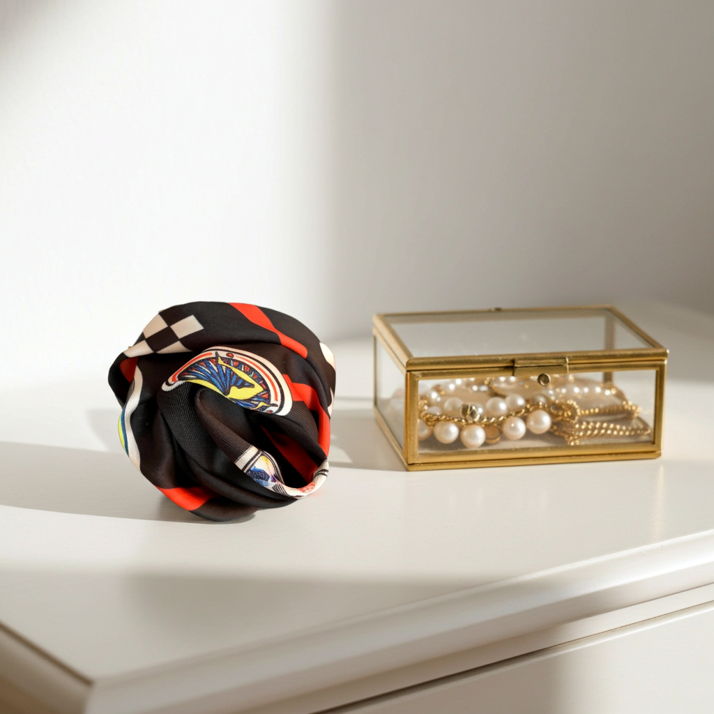 Spilla Boutonniere in tessuto "Sicilia Bedda"