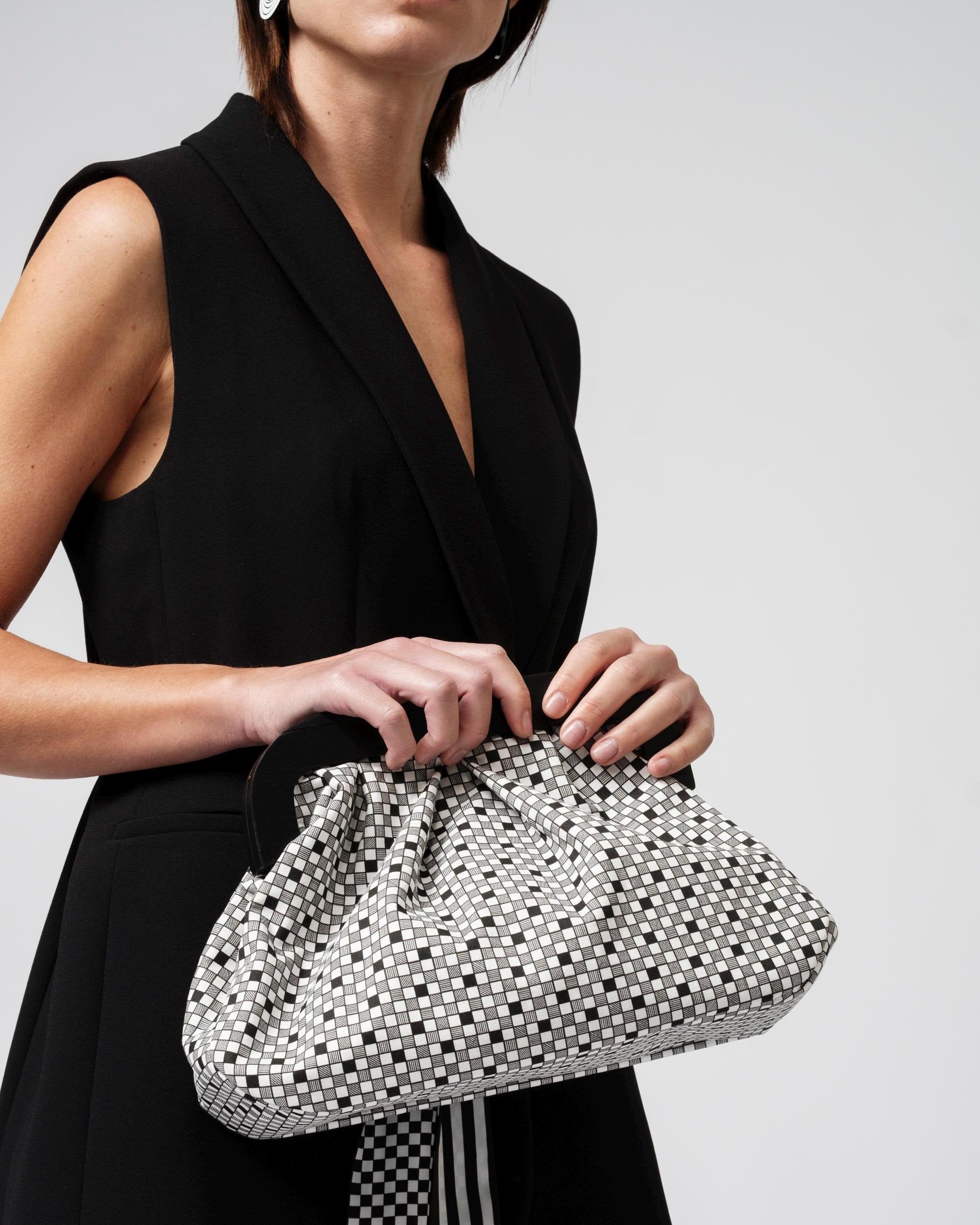 Borsa Quadretti Black & White