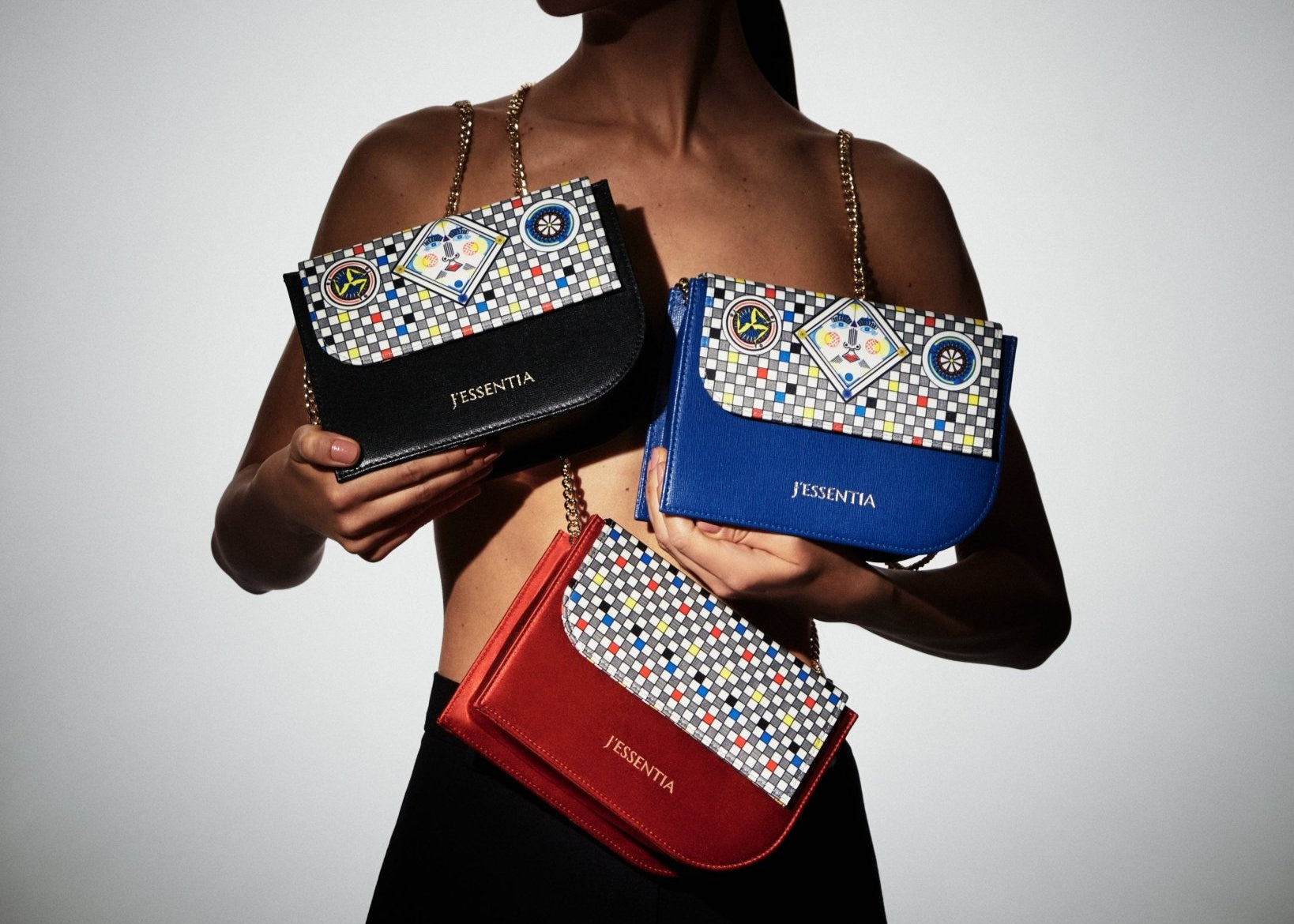 Borsa da sera Quadretti Siciliani - J'ESSENTIA - #francesca_jennifer_puzzo#