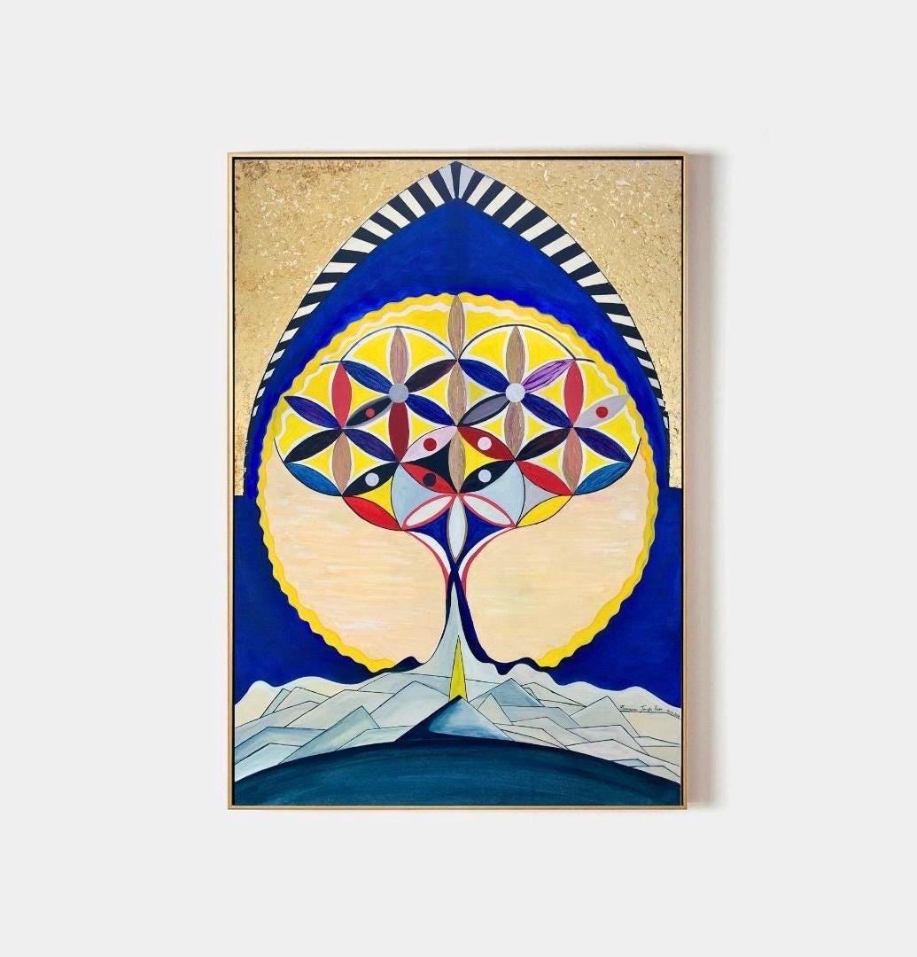 Dipinto ALBERO DELLA VITA - J'ESSENTIA - #francesca_jennifer_puzzo#