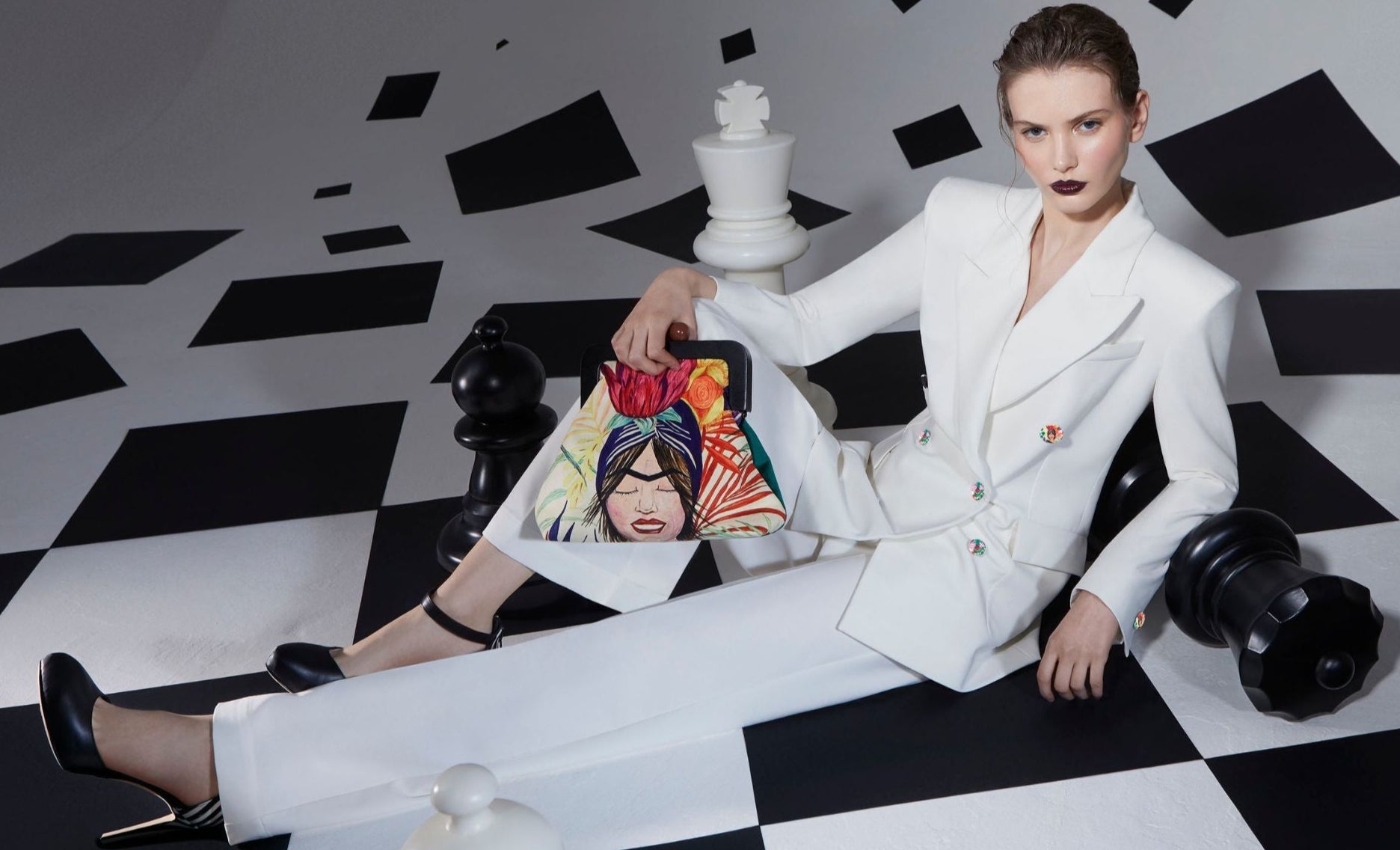 Pantaloni Black and white - J'ESSENTIA - #francesca_jennifer_puzzo#