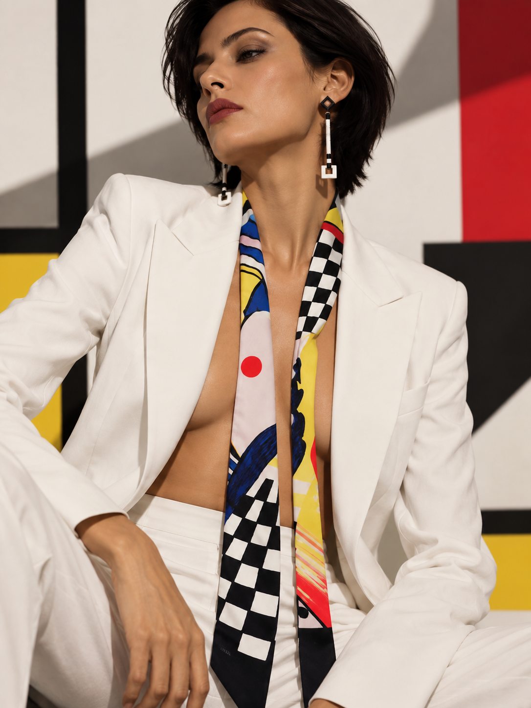 Fascia Foulard "Alchimia", 140x7cm