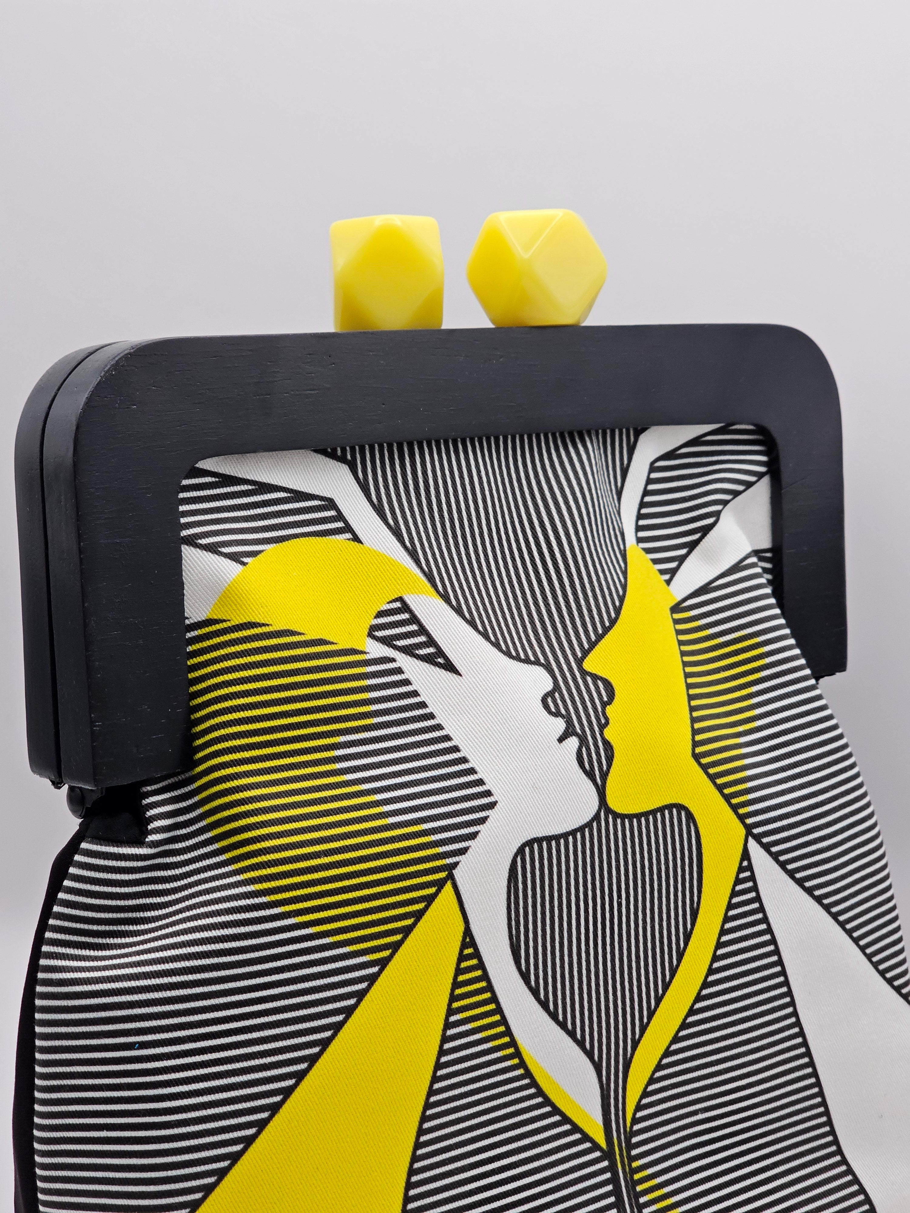 Borsa artistica Coppia alchemica in giallo