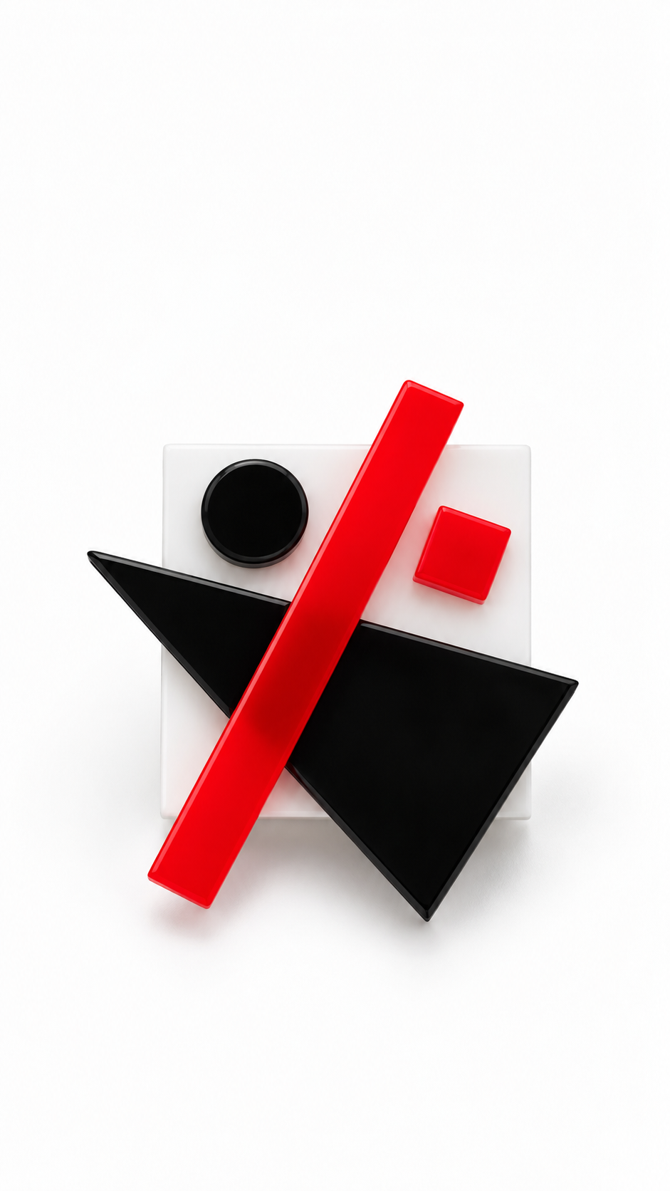 Anello d'arte Bauhaus in Rosso" | J’ESSENTIA
