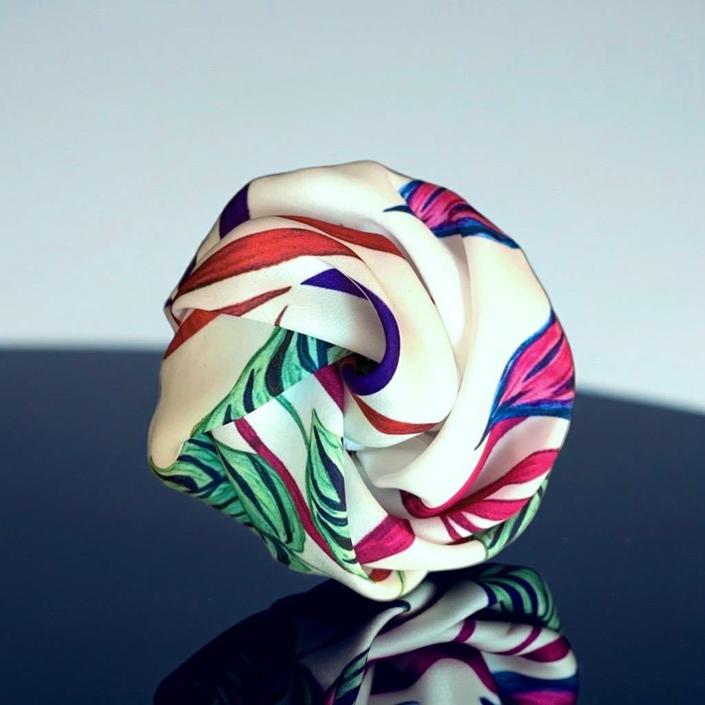 Spilla Boutonniere in tessuto "La Primavera"