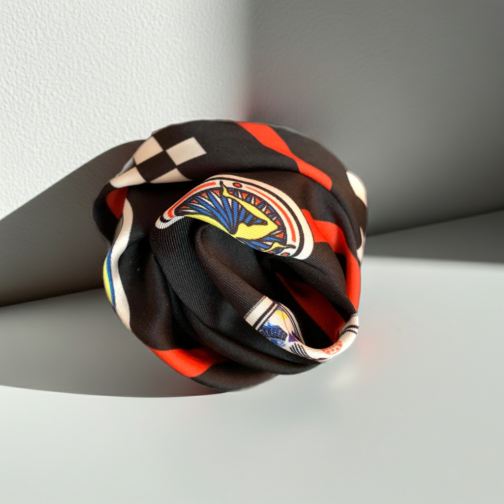 Spilla Boutonniere in tessuto "Sicilia Bedda"