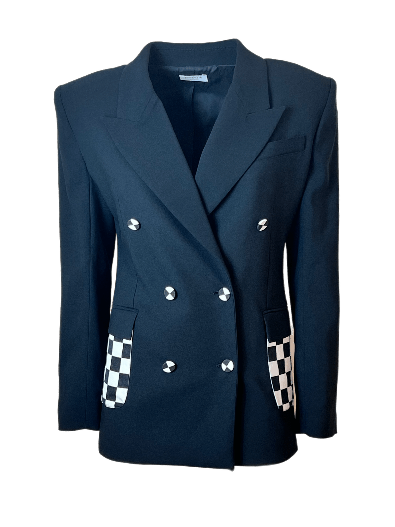 Blazer con bottoni Black and White - J'ESSENTIA - #francesca_jennifer_puzzo#