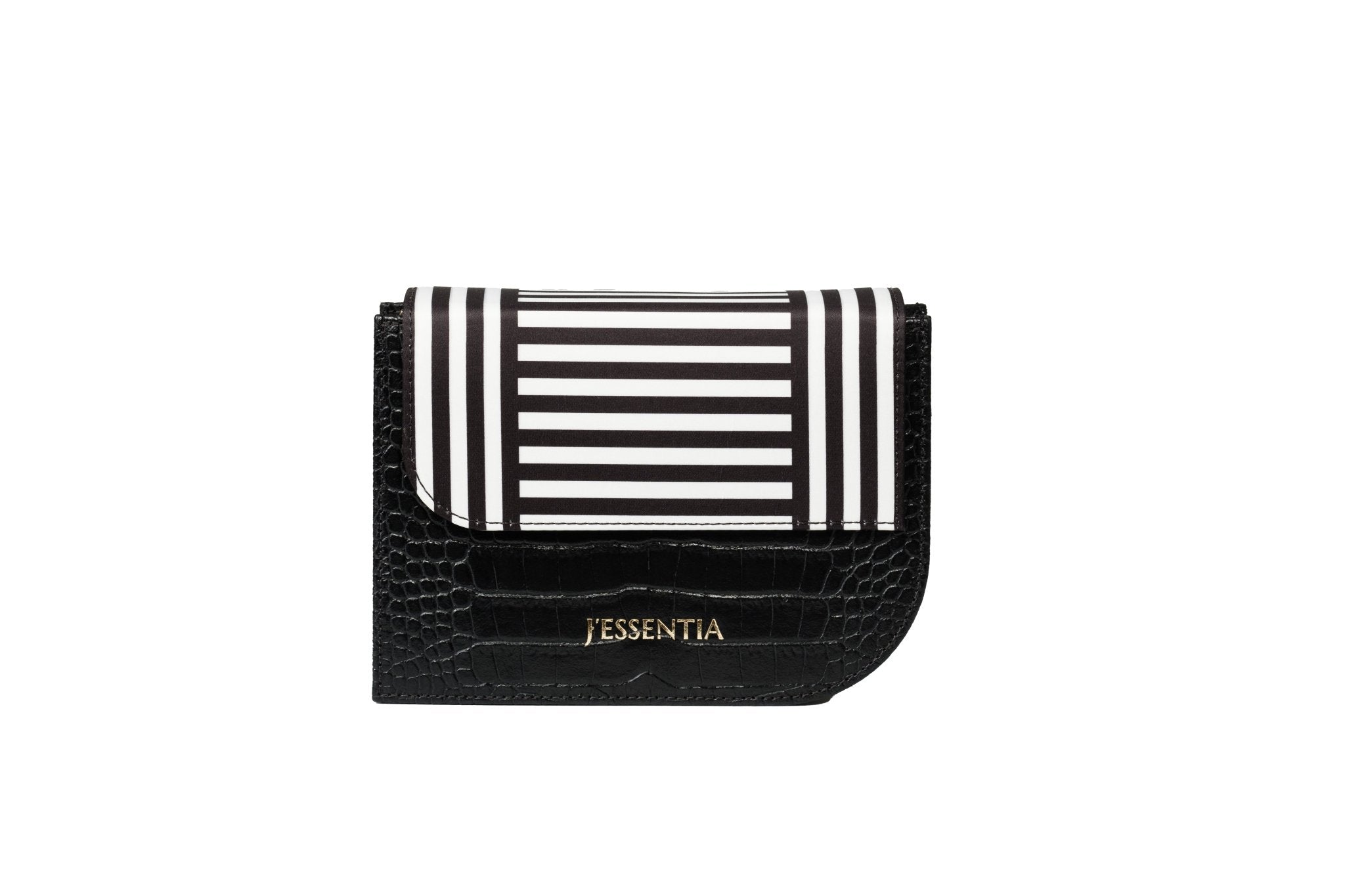 Borsa da sera Righe Bianco e Nero - J'ESSENTIA - #francesca_jennifer_puzzo#