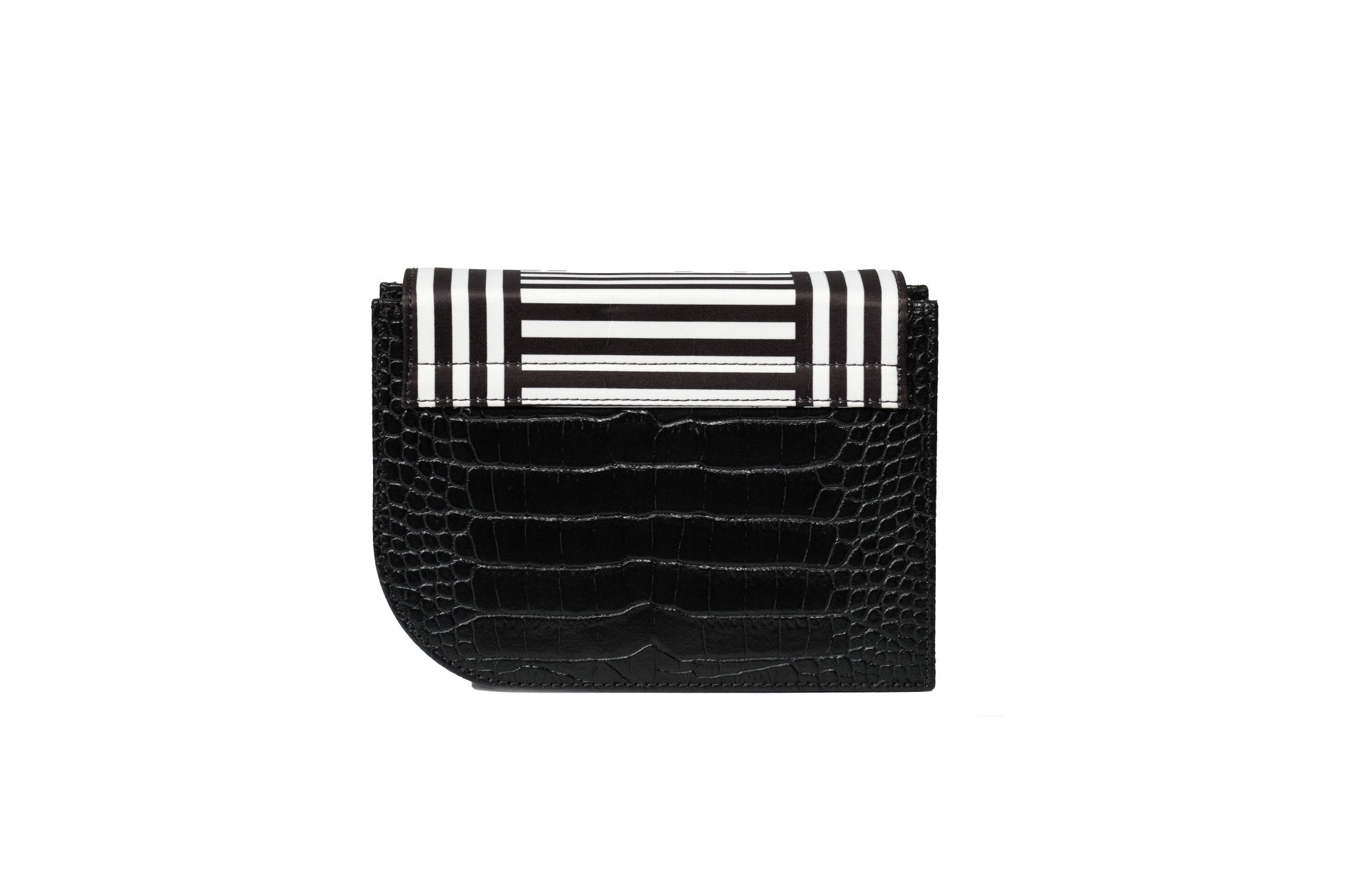 Borsa da sera Righe Bianco e Nero - J'ESSENTIA - #francesca_jennifer_puzzo#