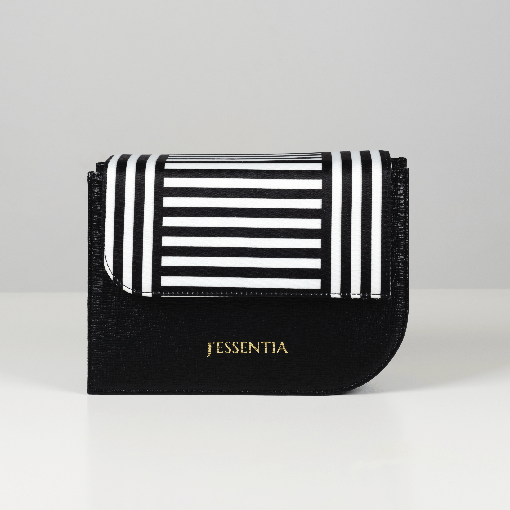 Borsa da sera Righe Bianco e Nero - J'ESSENTIA - #francesca_jennifer_puzzo#