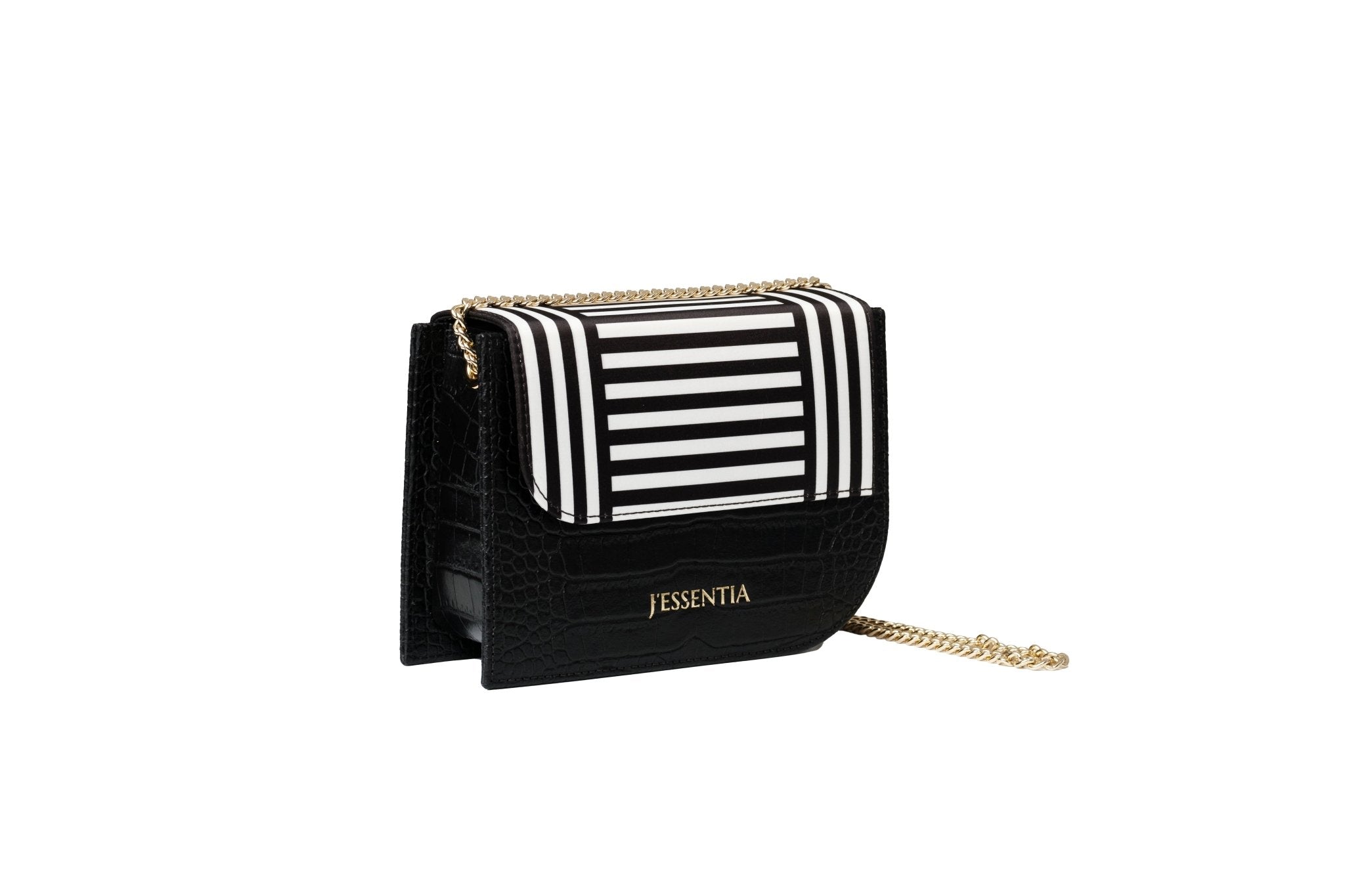 Borsa da sera Righe Bianco e Nero - J'ESSENTIA - #francesca_jennifer_puzzo#