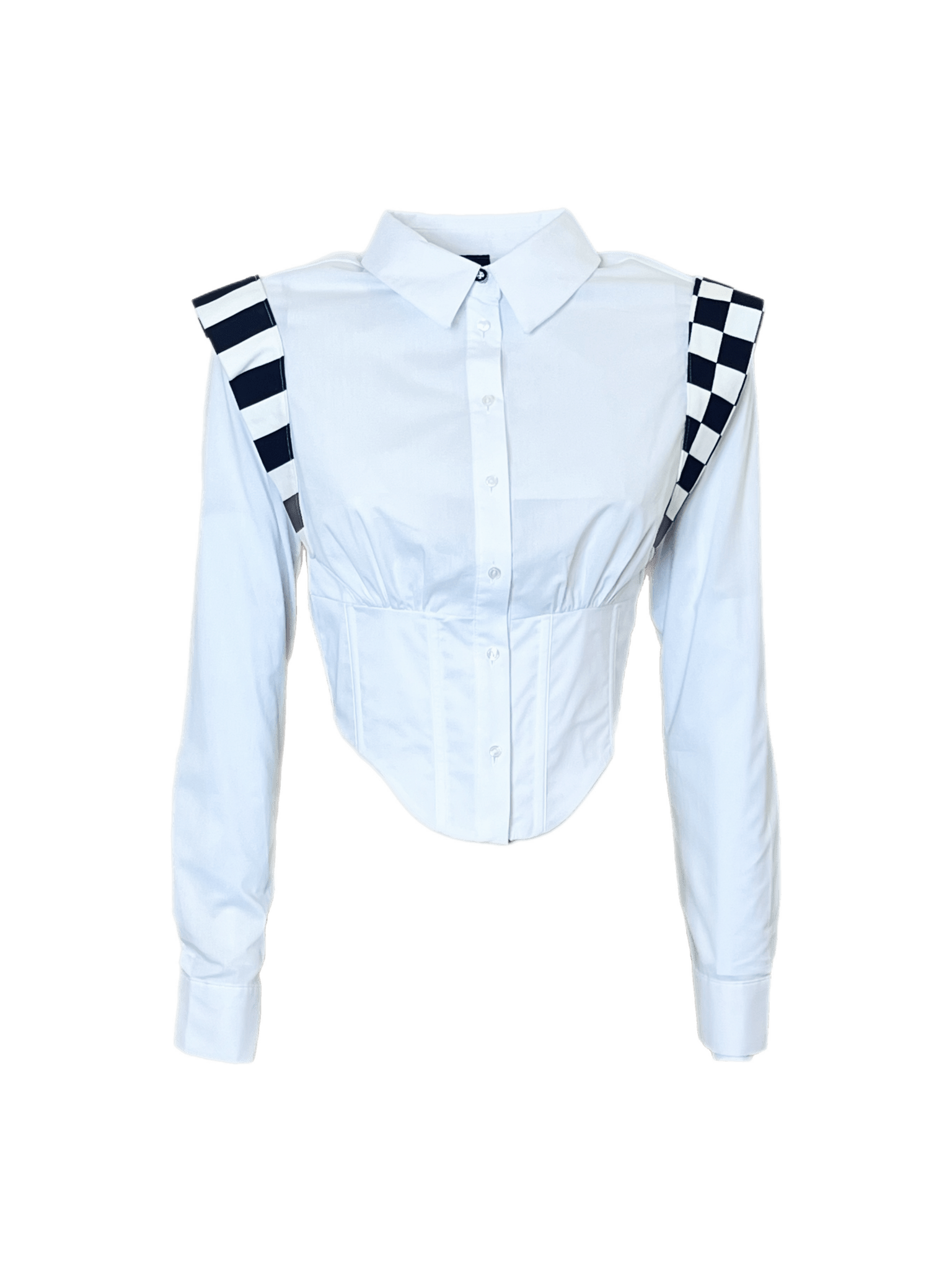 Camicia Bauhaus con ali Black and White - J'ESSENTIA - #francesca_jennifer_puzzo#