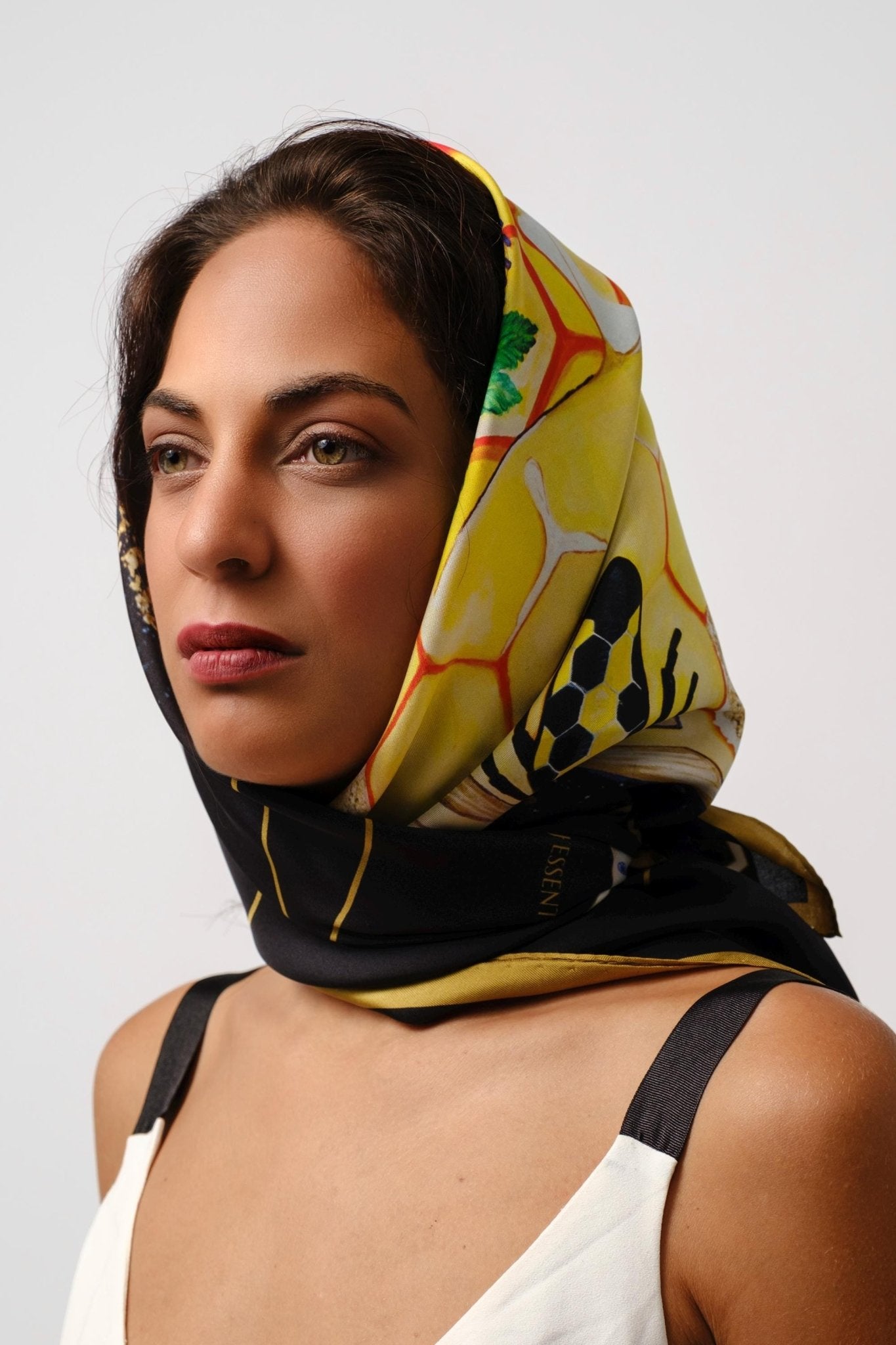 Foulard in seta MIELE REGALE - J'ESSENTIA - #francesca_jennifer_puzzo#