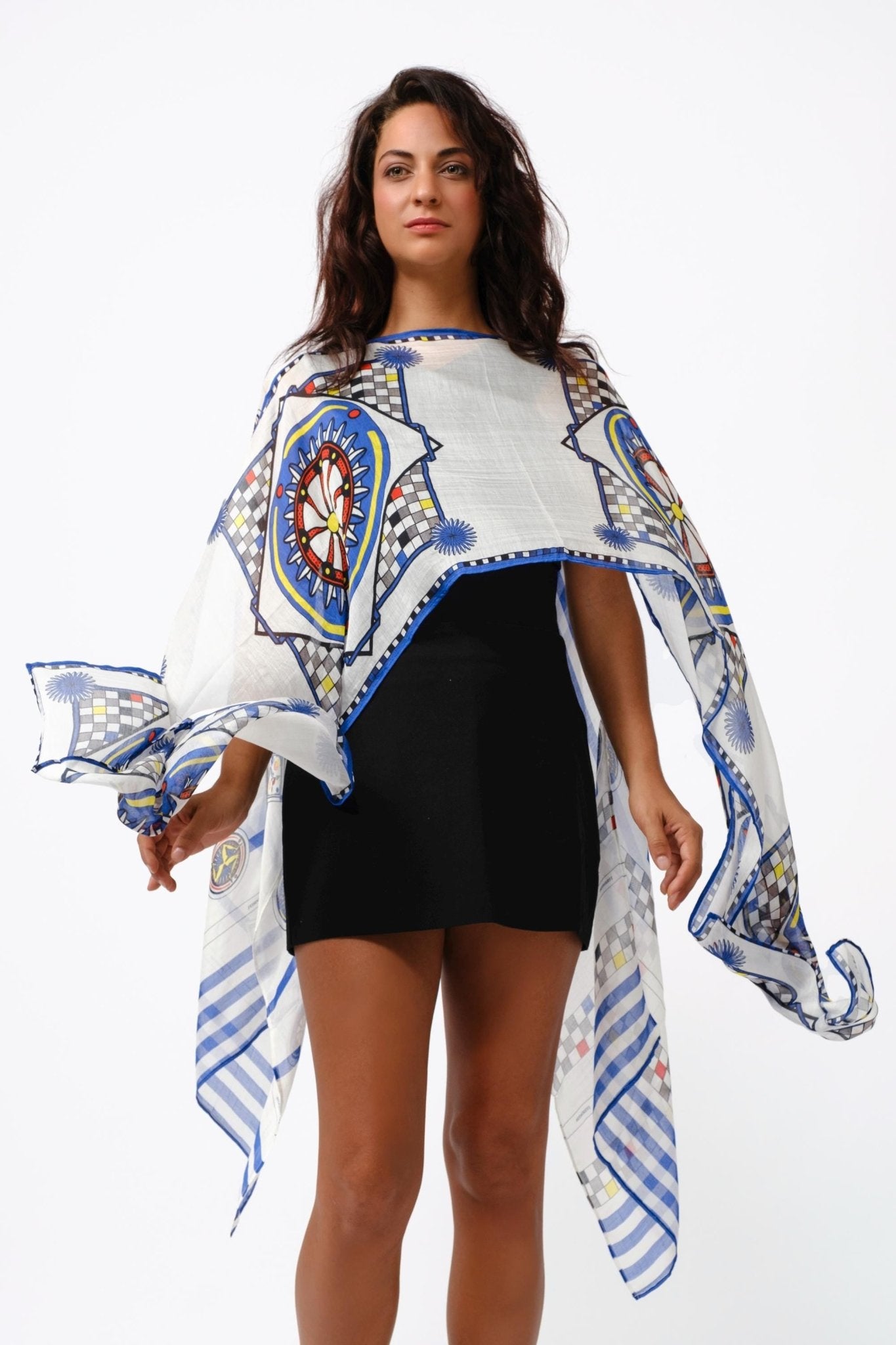 Poncho foulard Carretto siciliano - J'ESSENTIA - #francesca_jennifer_puzzo#