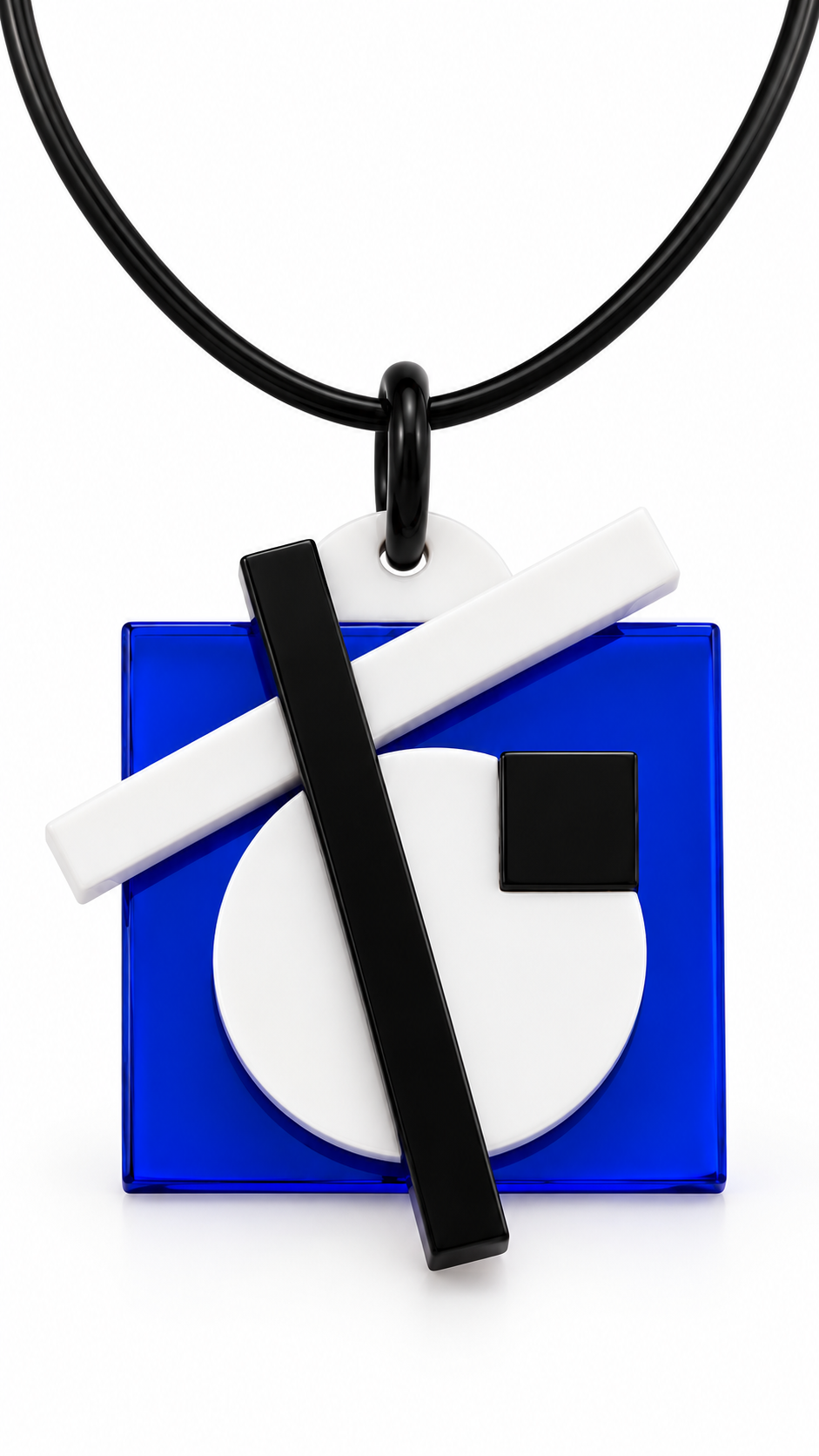 Collana con Ciondolo d'arte "Bauhaus in Blu" – J’ESSENTIA
