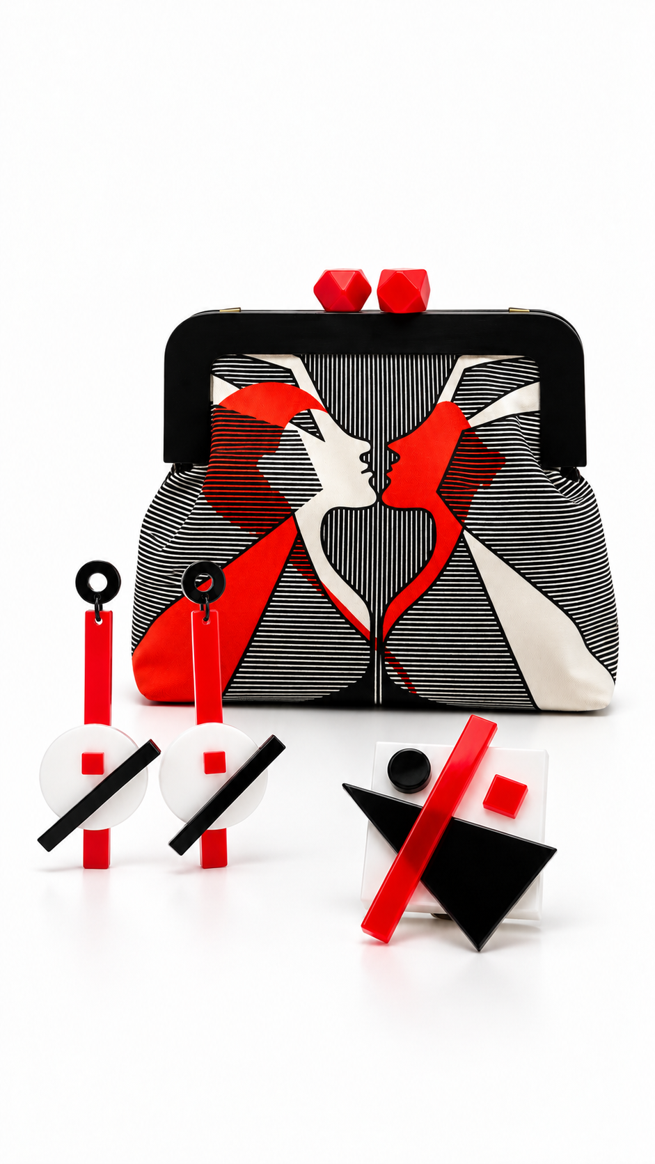 BORSA e Gioielli "Coppia Alchemica in Rosso" – J’ESSENTIA