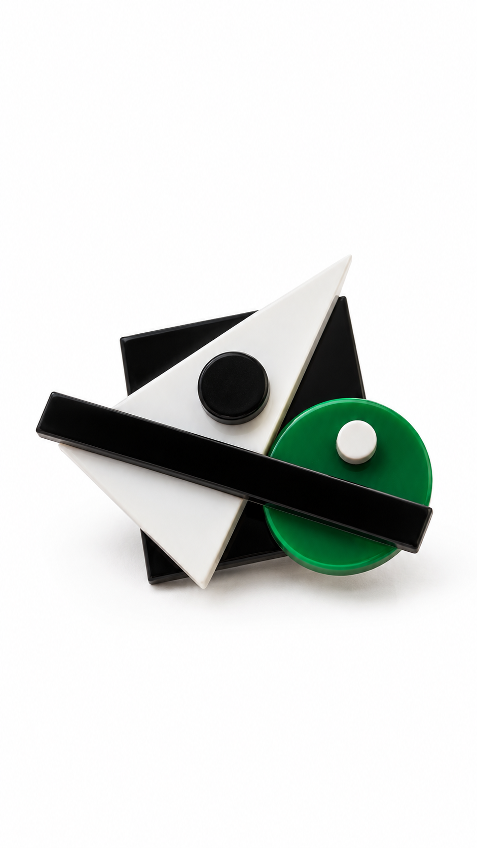 Anello Geometrico Bauhaus in Plexiglass | J’ESSENTIA