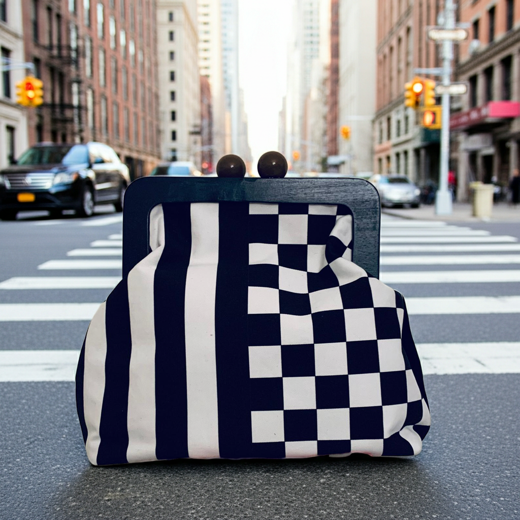 Pochette “Checkerboard e Stripes" - J'ESSENTIA